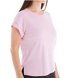 Cotton Modal Short Sleeve Top Orchid M