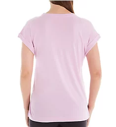 Cotton Modal Short Sleeve Top Orchid M