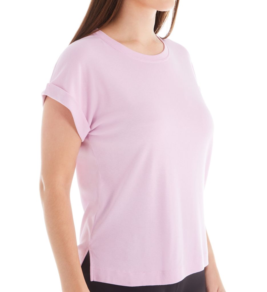 Three Dots Cotton Modal Short Sleeve Top Ajs3193 Three Dots T Shirts Tops