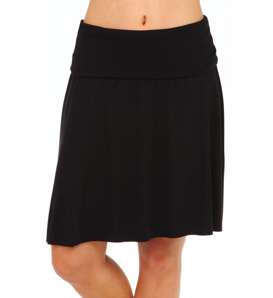 Viscose Lycra Fold Over Skirt-fs