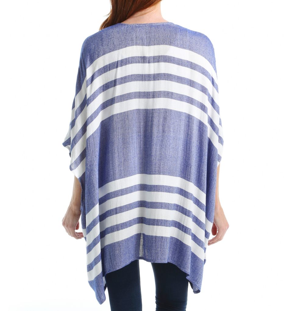 French Linen Stripe Rosa Cardigan Cover Up-bs