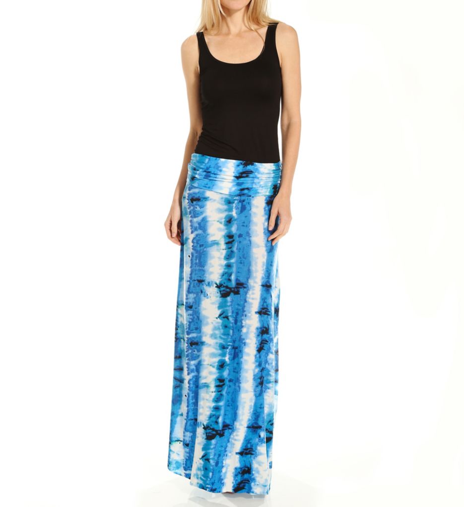 St. Tropez Tie Dye Baseball Maxi Skirt-cs1