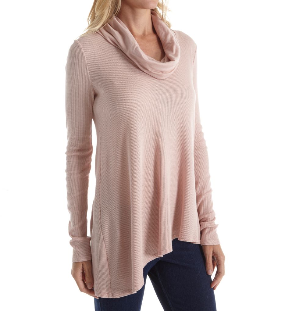 Thermal Autumn Asymmetrical Cowl Tunic-acs