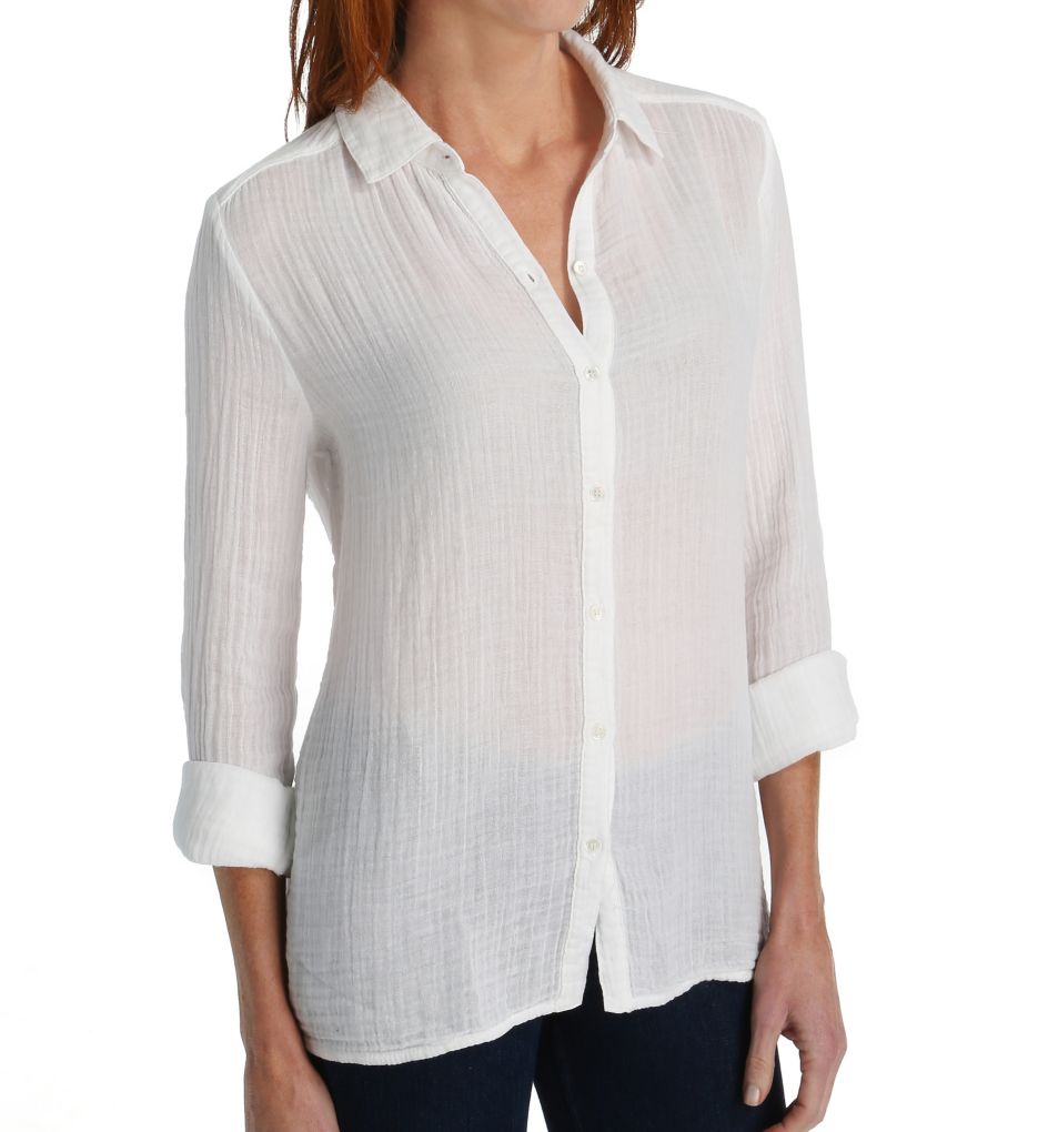 Double Gauze Lynn Long Sleeve Shirt-acs