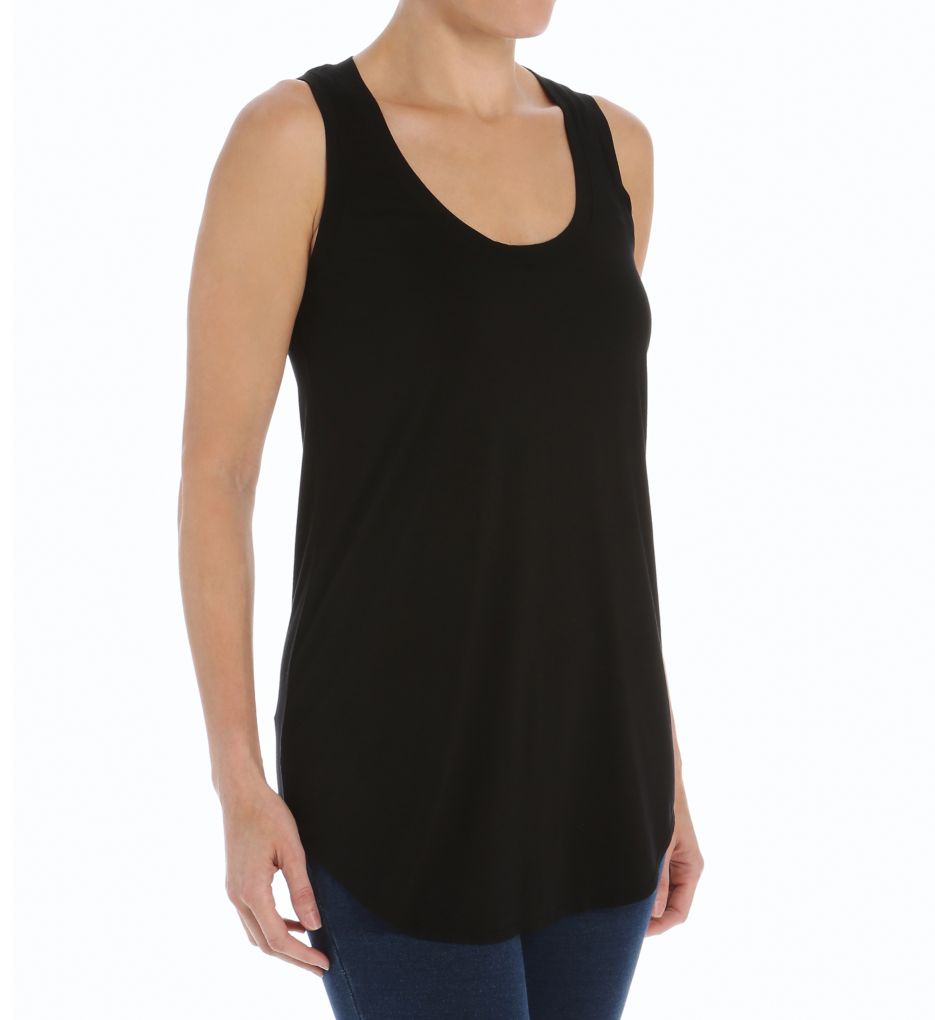 Light Weight Viscose Shirt Tail Long Tank-acs