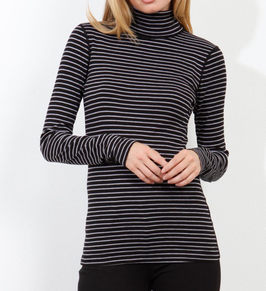 Combed Cotton Turtleneck Tahoe Stripe-acs