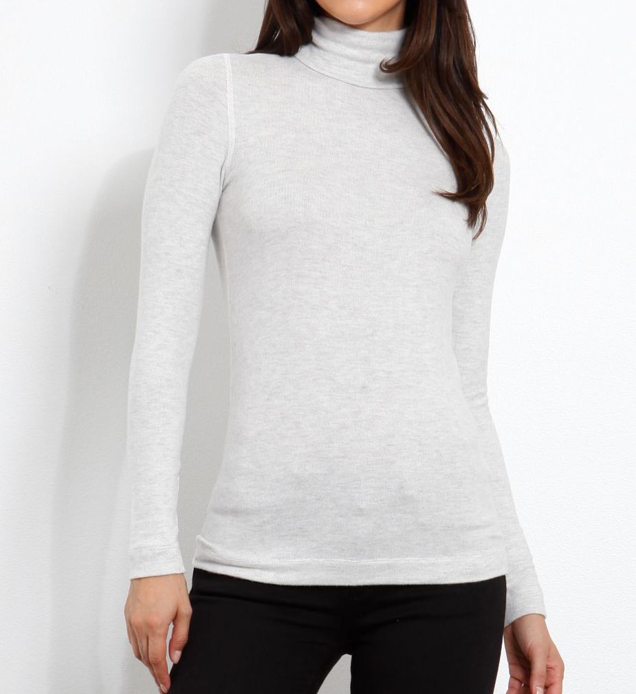 Brushed Sweater Long Sleeve Turtleneck-acs