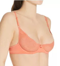 Alice Lace Underwire Demi Bra Coral 32B