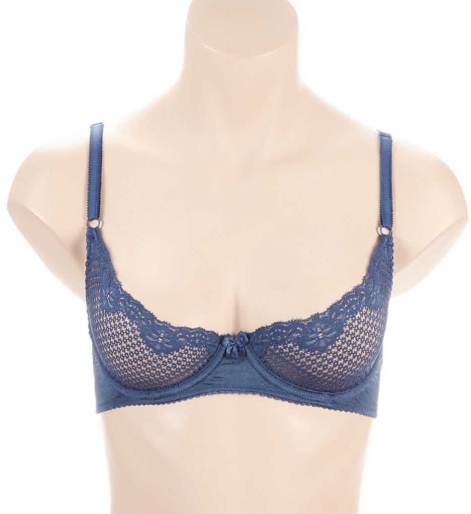 Alice Lace Underwire Demi Bra Dark Denim 32D by Timpa