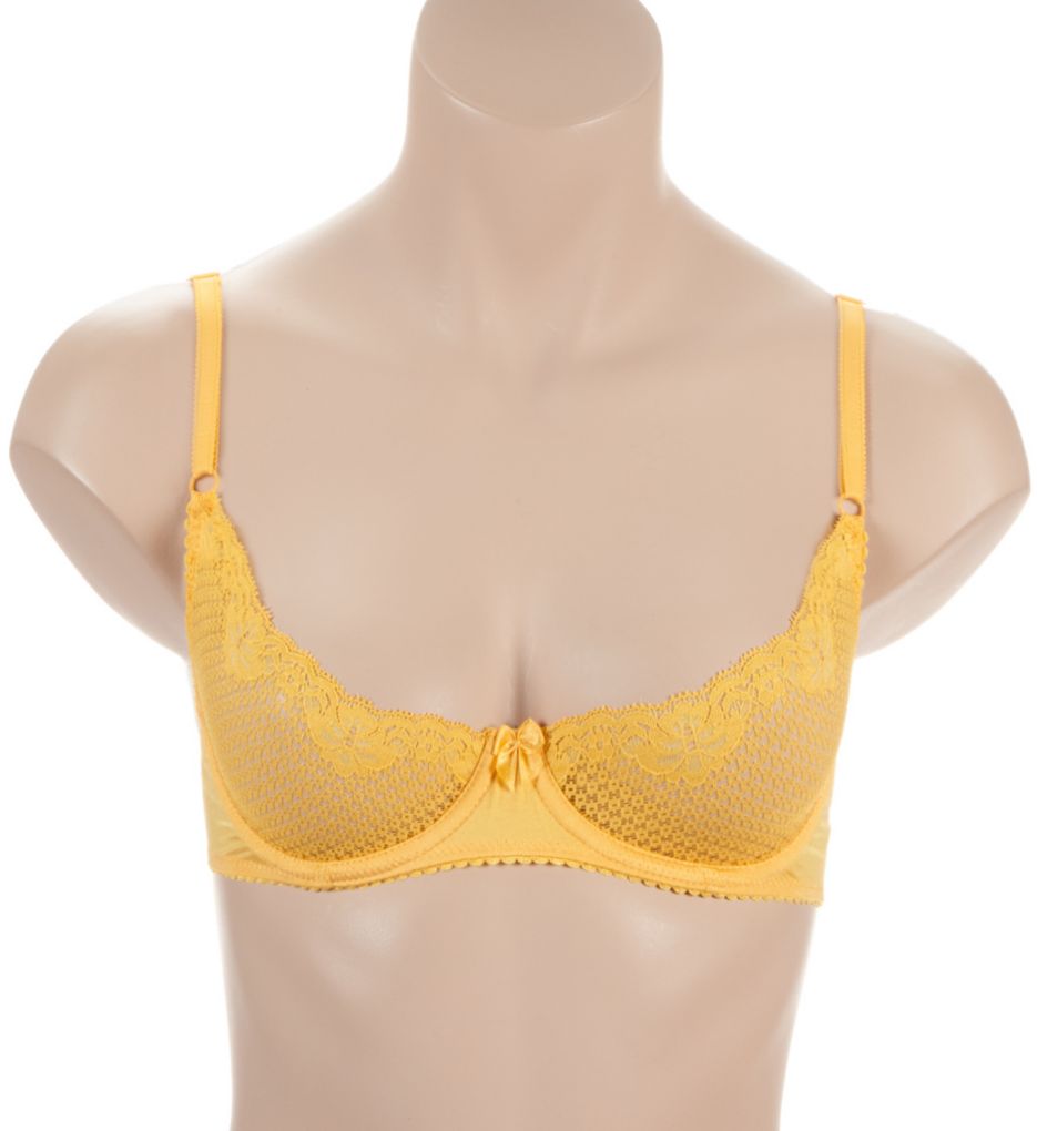 Women's Timpa 16449 Alice Lace Underwire Demi Bra (Orchid 32A)