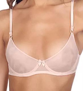 Mesh Underwire Demi Bra Nude 32A