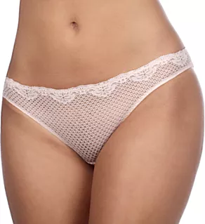 Alice Lace Low Rise Thong Beige S