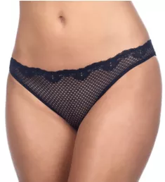 Alice Lace Low Rise Thong Black S