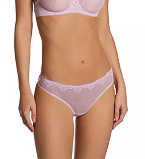 Alice Lace Low Rise Thong Pink L