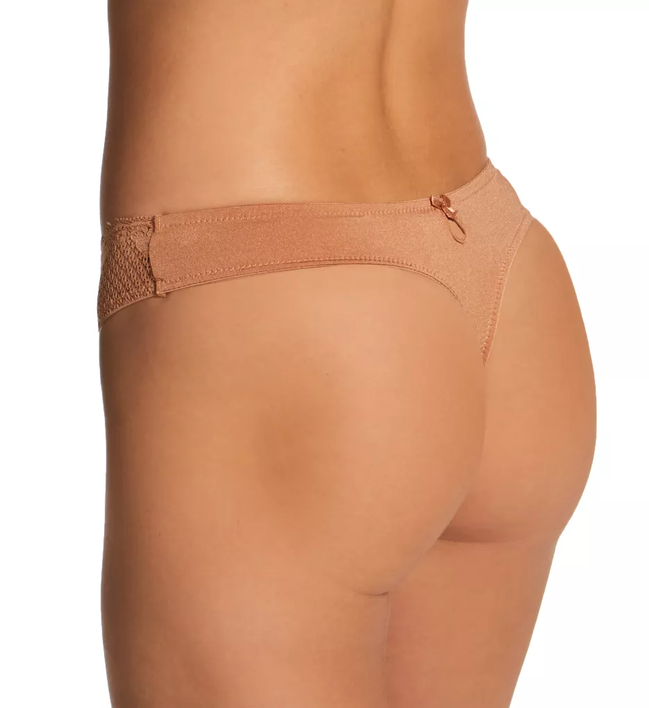 Alice Lace Low Rise Thong Caramel L