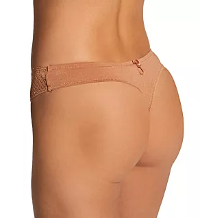 Alice Lace Low Rise Thong Caramel L