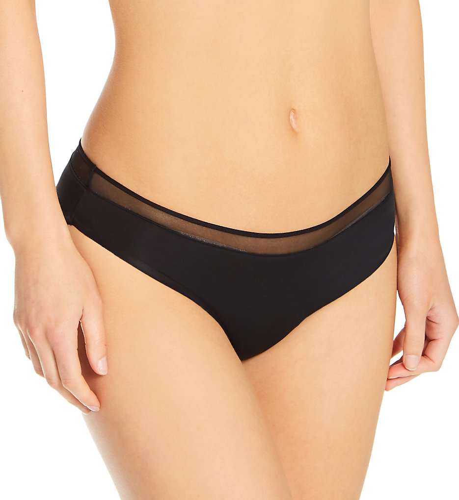 Timpa - Timpa 630801 Camille Mesh Seamless Bikini Panty (Black XS)