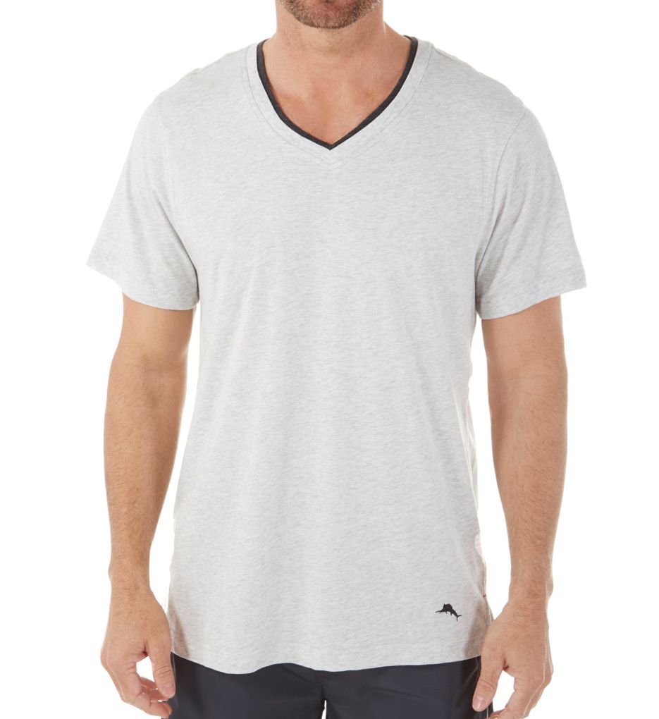 Cotton Modal Loungewear V-Neck T-Shirt-fs