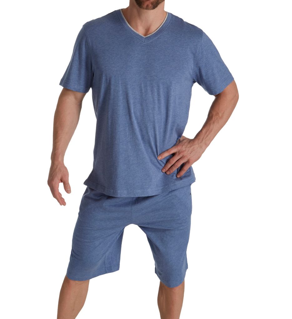 Tall Man Cotton Modal Loungewear V-Neck T-Shirt-cs1