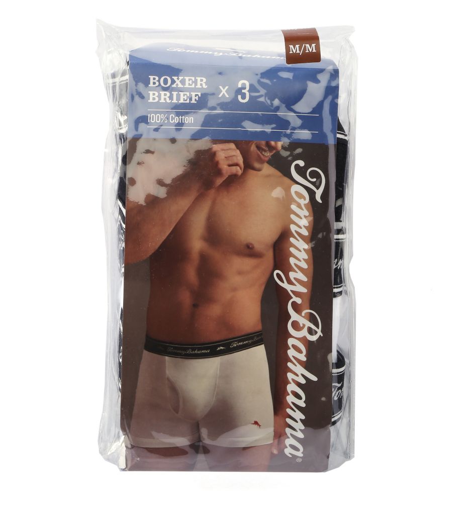 100% Cotton Ribbed Boxer Briefs - 3 Pack-cs1