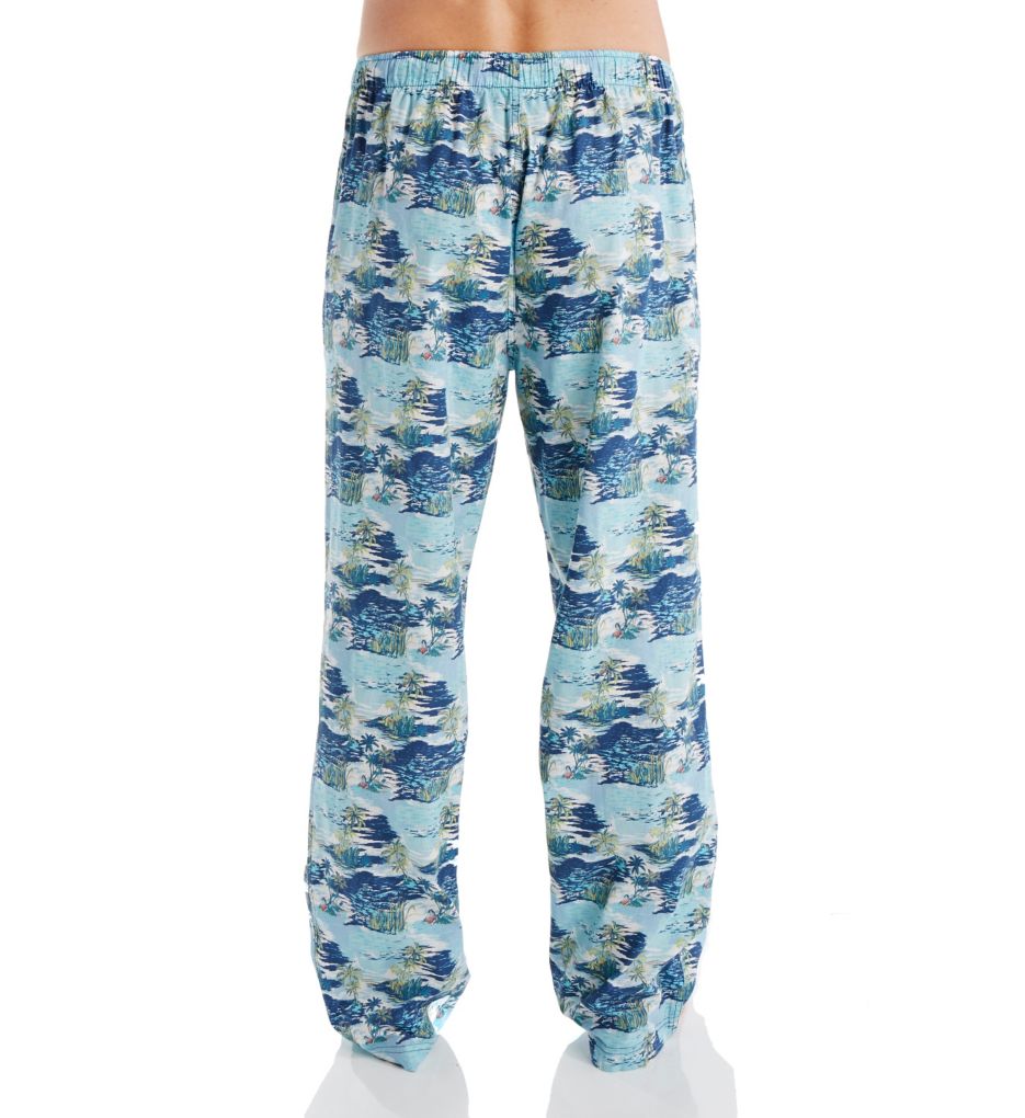 Island Washed Print 100% Cotton Woven Pant