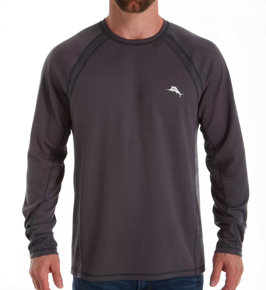 Big Man Palm Coast Flip Reversible T-Shirt Charcoal Grey 4XL