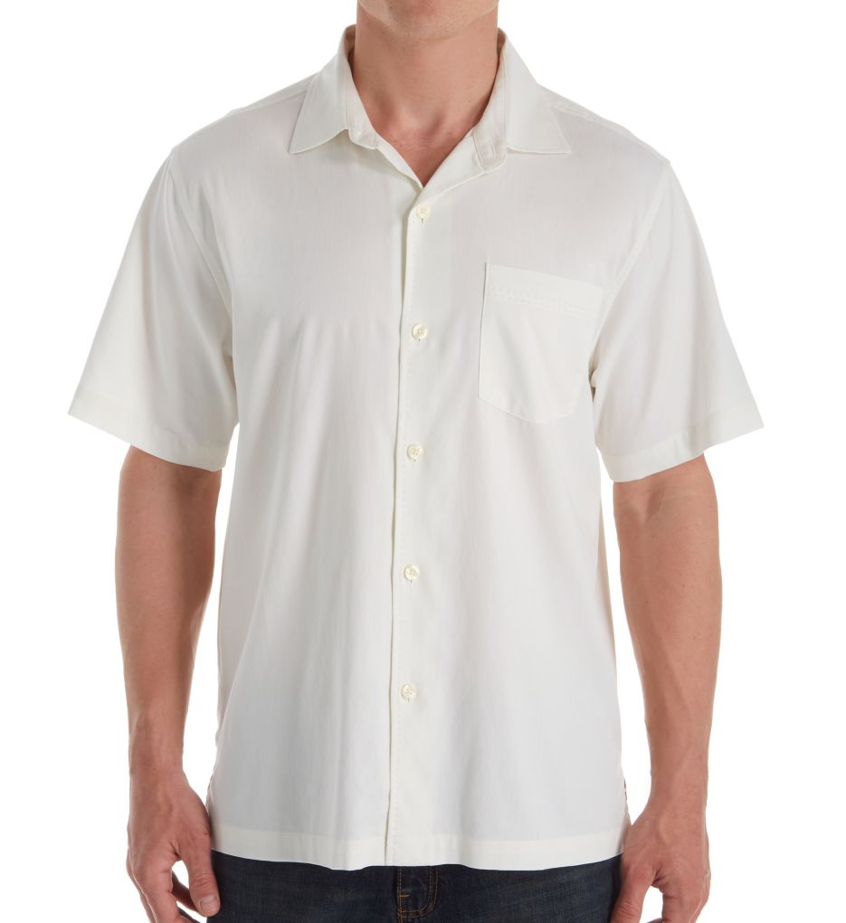 Tall Man Catalina Stretch Twill Silk Camp Shirt-fs