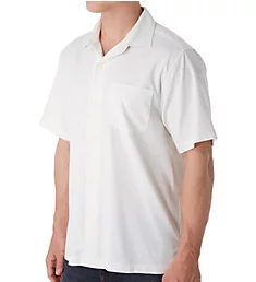 Tall Man Catalina Stretch Twill Silk Camp Shirt White 2XLT