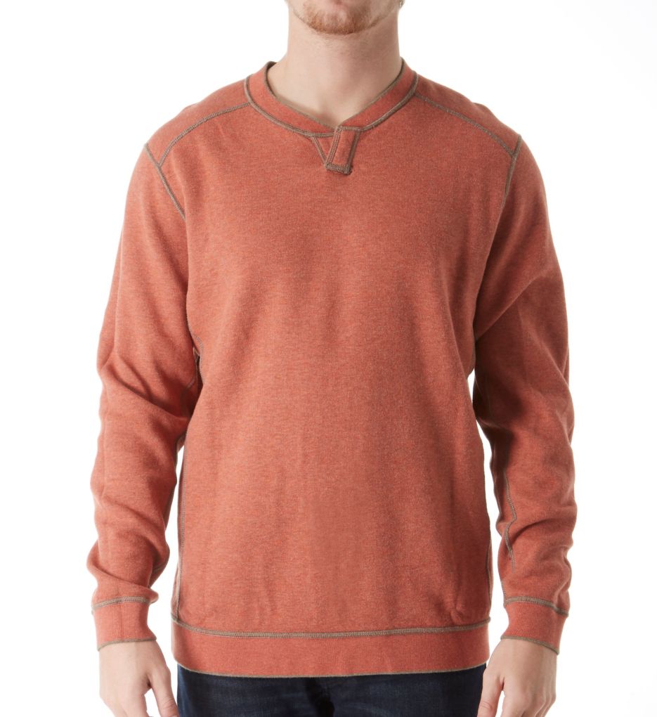 Flip Side Twill Reversible Crew Sweatshirt-fs