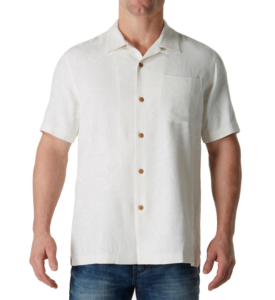 Coastal Fronds Silk Original Fit Camp Shirt-fs
