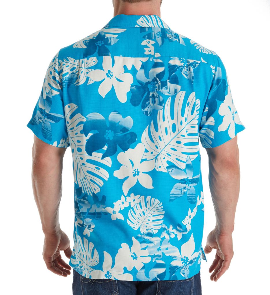 Aloha Fronds Silk Button Down Shirt