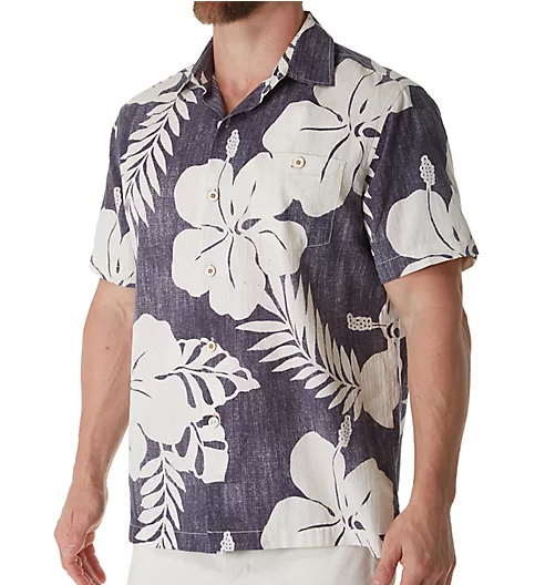 Tommy Bahama Hialeah Hibiscus Silk Camp Shirt T318382