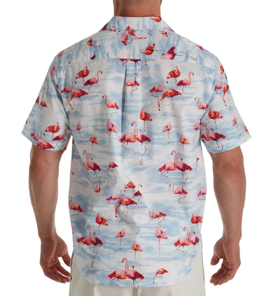 Delano Flamingo Silk Camp Shirt-bs