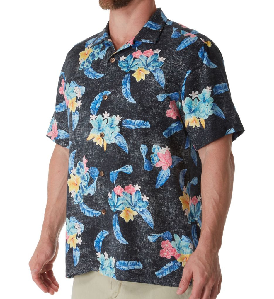 Salt Water Blooms Silk Camp Shirt