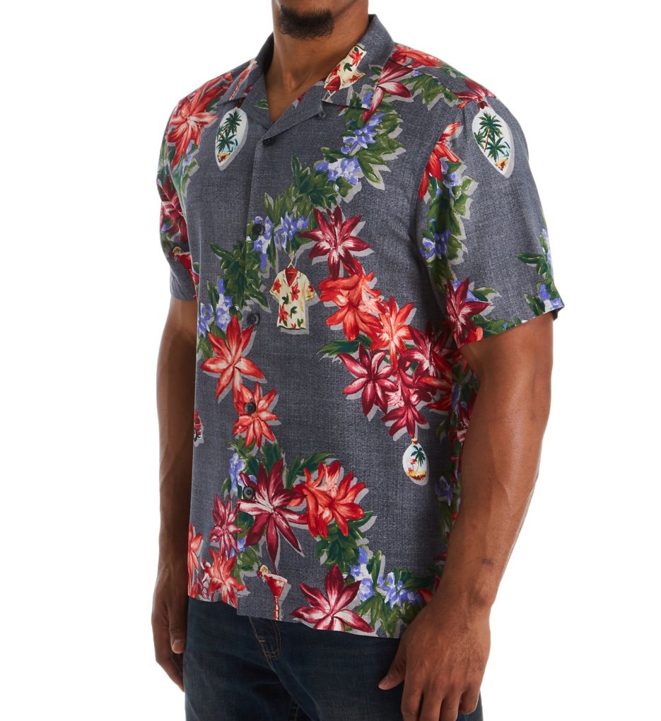 Width=22-23" Tommy Bahama sz Small Silk Short Sleeve Hawaiian & Camp Shirts