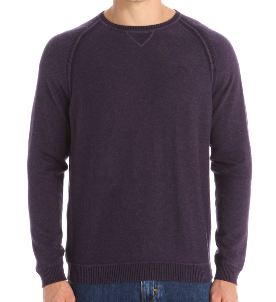 Barbados Cotton Heather Long Sleeve Crew-fs