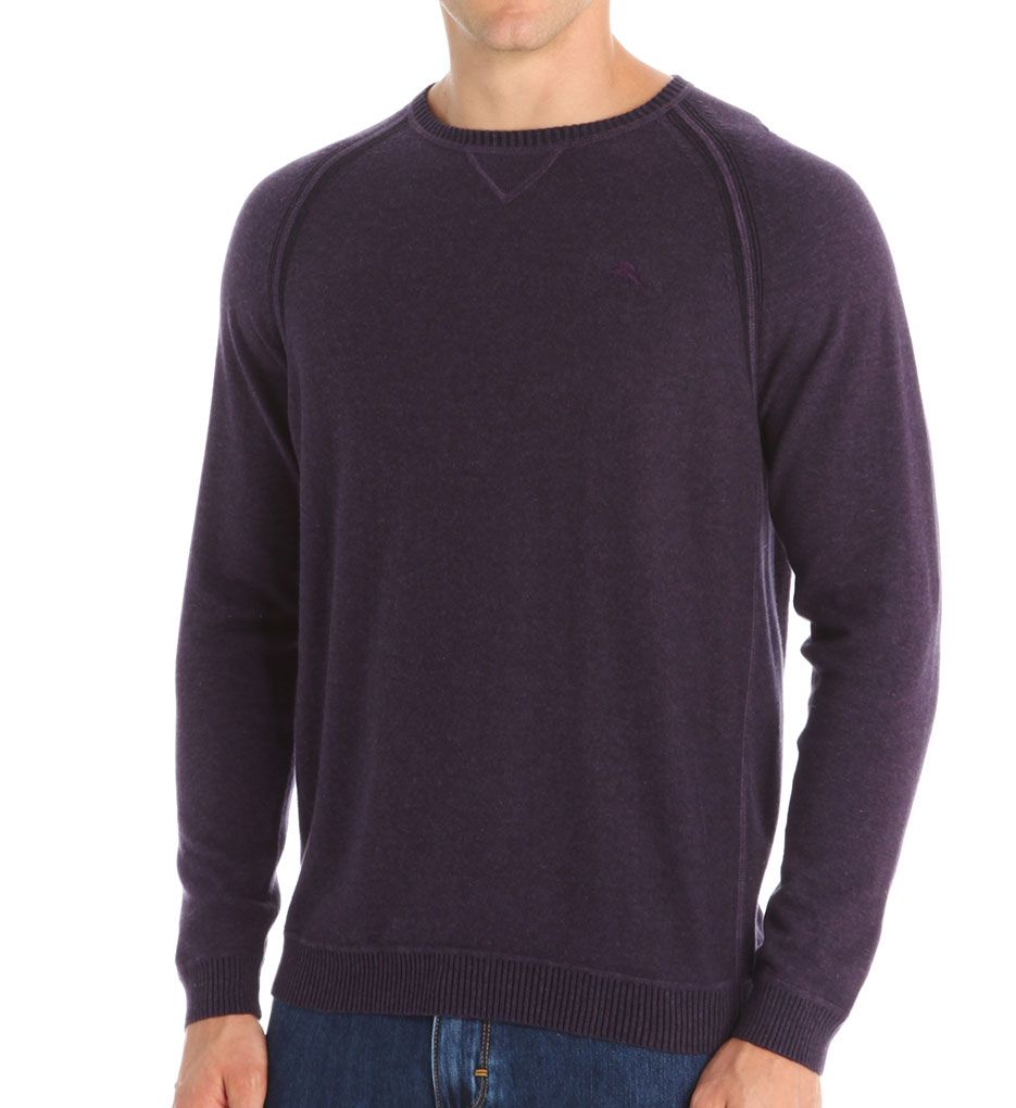 Barbados Cotton Heather Long Sleeve Crew