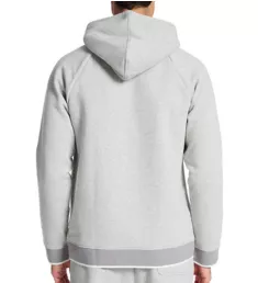 Sherpa Back Knit Hoodie Grey Heather M