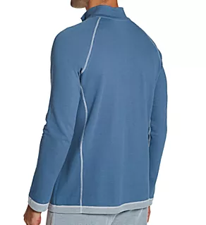 Big & Tall Reversible Lounge 1/4 Zip Denim 2XL