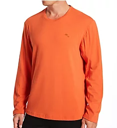 Cotton Modal Long Sleeve T-Shirt Burnt Orange M