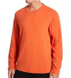 Cotton Modal Long Sleeve T-Shirt Burnt Orange M