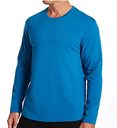 Cotton Modal Long Sleeve T-Shirt Mid Blue M