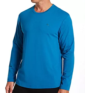 Cotton Modal Long Sleeve T-Shirt Mid Blue M