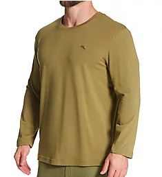 Cotton Modal Long Sleeve T-Shirt Olive Green 2XL