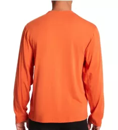 Cotton Modal Long Sleeve T-Shirt Burnt Orange M