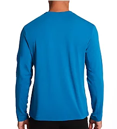 Cotton Modal Long Sleeve T-Shirt Mid Blue M