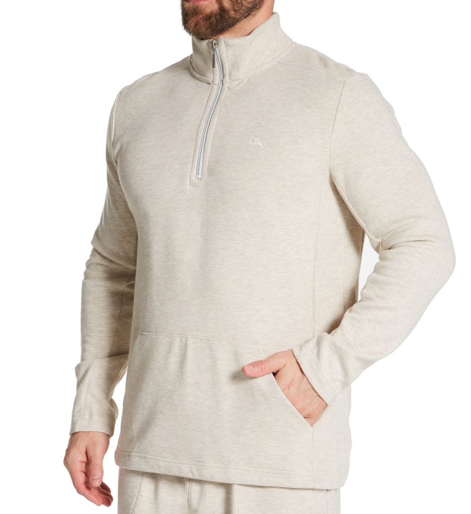 Cotton Rib Knit 1/4 Zip