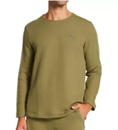 Loop French Terry Lounge T-Shirt Olive Green M