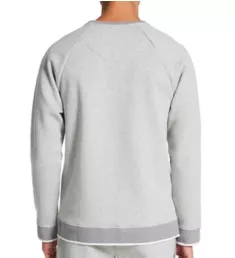 Sherpa Back Long Sleeve Knit Shirt Grey Heather 2XL