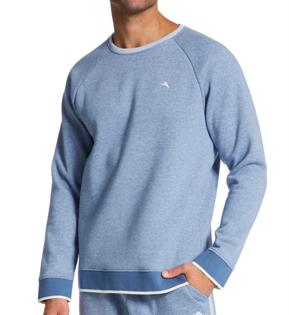 Image of Big and Tall Sherpa Back Long Sleeve Knit Shirt